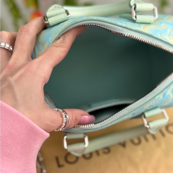 LOUIS VUITTON Summer Stardust Monogram Speedy Bandouliere 20 ~ LIKE NEW - Picture 12 of 16